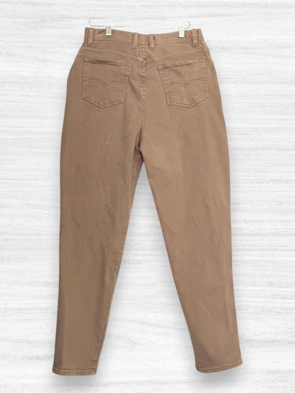 Gloria Vanderbilt 90s Signature Label Brown High Rise Straight Leg Jeans Size 12